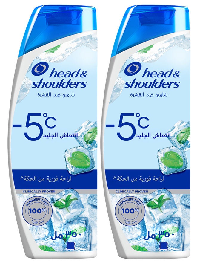 Sub-Zero Freshness Anti-Dandruff Shampoo for All Hair Types 2x350ml